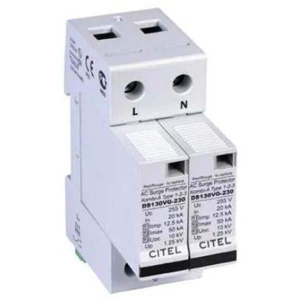 Устройство защиты от импульсных перенапряжений Citel DS132VGS-230 (571582), тип 1+2+3
