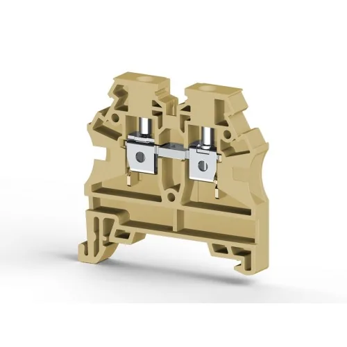 Винтовой клеммник на DIN-рейку 4 мм.кв. бежевый KLEMSAN AVK4 RD RP 304219RP
