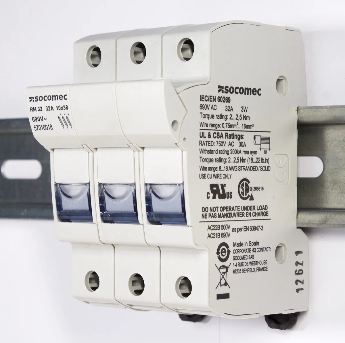 Комплект для защиты 3-полюсных и 4-полюсных УЗИП Citel RM32-3P-25A