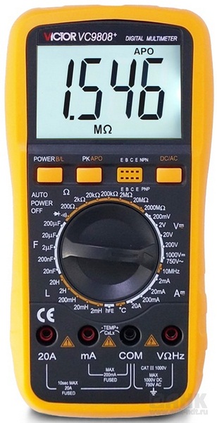 Мультиметр Victor VC9808+