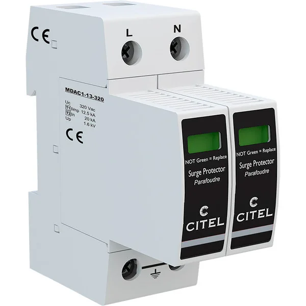 Устройство защиты от импульсных перенапряжений Citel DAC1-13-20-320 (821710312), тип 1+2