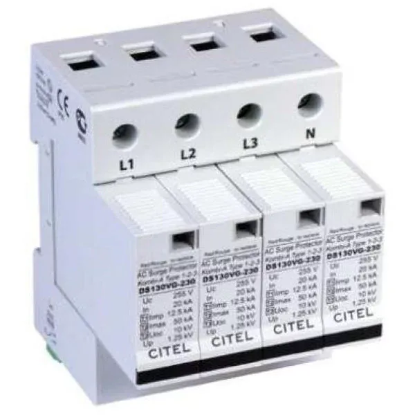 Устройство защиты от импульсных перенапряжений Citel DS134RS-230 (571514), тип 1+2