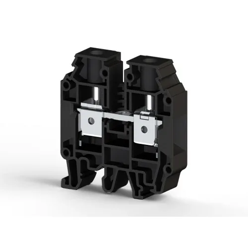 Винтовой клеммник на DIN-рейку 16 мм.кв. чёрный KLEMSAN AVK16 RD 304245