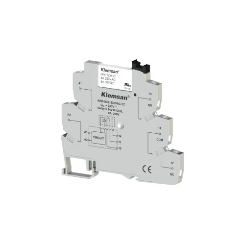 Интерфейсное реле KLEMSAN KPR-SCE-230VAC-DC-1C 6A 270850