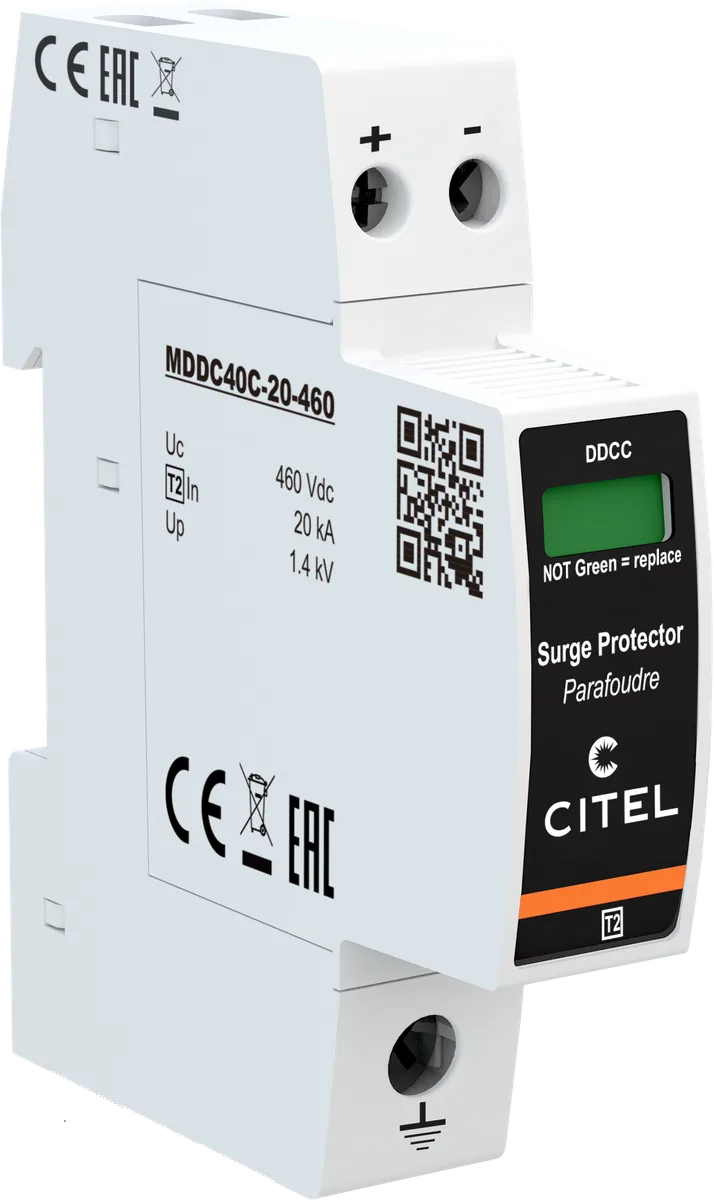 Устройство защиты от импульсных перенапряжений Citel DDC40C-20-460 (828411111), тип 2, компактный, AC/DC