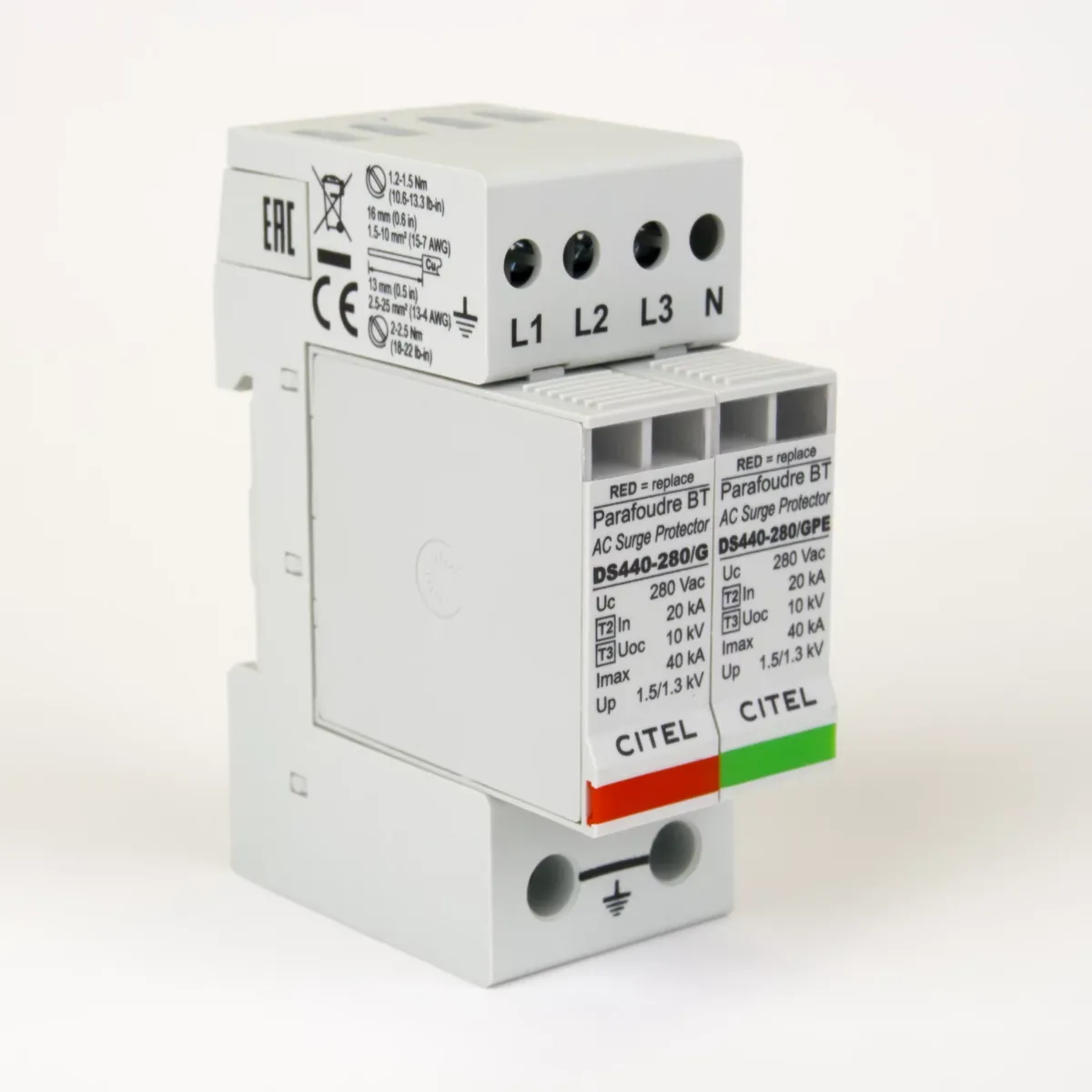 Устройство защиты от импульсных перенапряжений Citel DS440-280/G (311122), тип 2