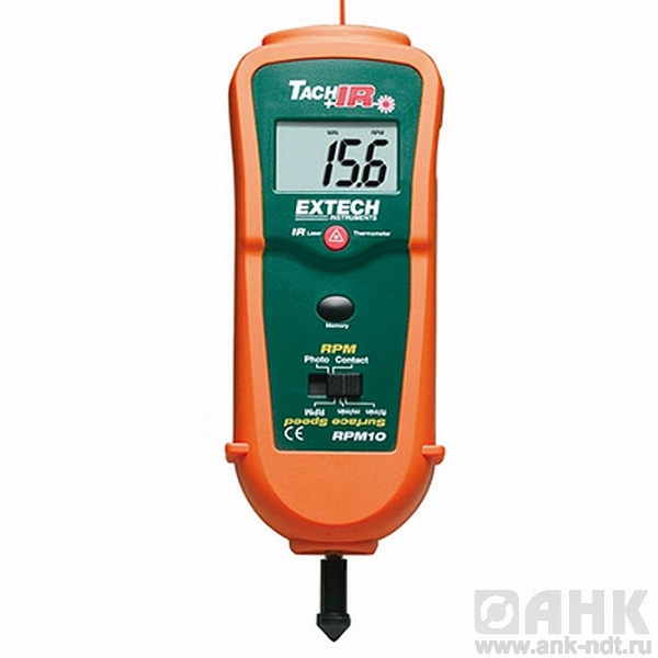 Комбинированный тахометр Extech RPM10 + ИК термометр
