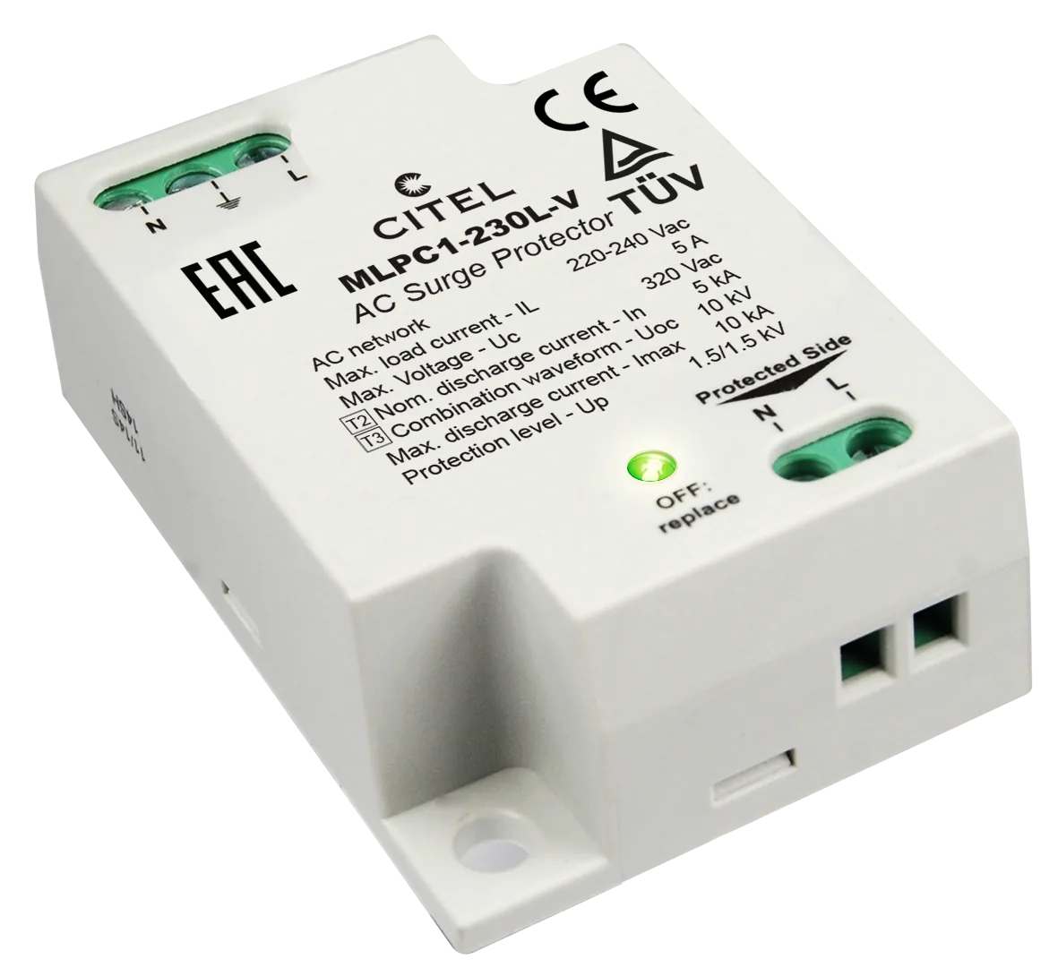Устройство защиты от импульсных перенапряжений Citel MLPC1-230L-V (831221)