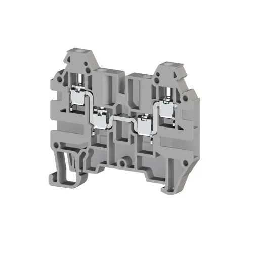 Клеммник 4-х выводной, 2,5 мм.кв. серый KLEMSAN YBK 2,5-2 FT 324909