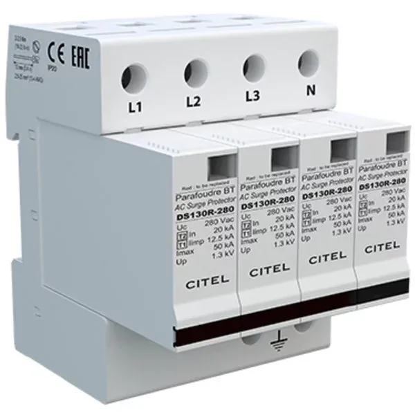 Устройство защиты от импульсных перенапряжений Citel DS134R-280 (571104), тип 1+2