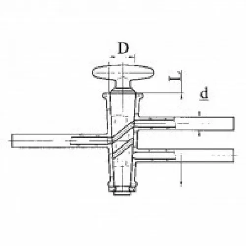 Кран Химлаборприбор К2Х-1-46-4,0