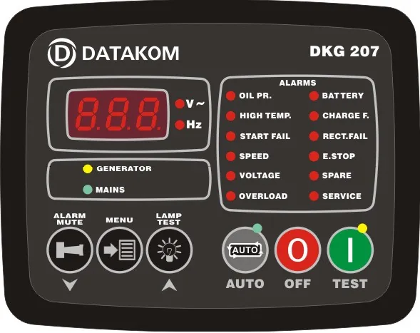 Автоматический блок контроля неисправности электросети DATAKOM DKG-207