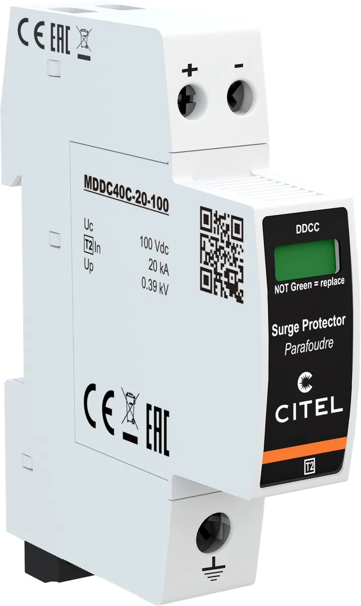 Устройство защиты от импульсных перенапряжений Citel DDC40CS-20-100 (828410521), тип 2, компактный, AC/DC