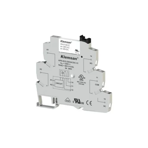 Интерфейсное реле KLEMSAN KPR-SCF-230VAC-1C 6A 270858